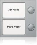 Ritto Portier Tastenmodul, 2 Wohneinheiten, silber (1875220)