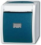 Busch-Jaeger 2621 WN-53-201 Wipptaster Schlie&szlig;er, Grau/Blaugr&uuml;n, Ocean IP44