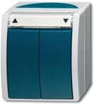 Busch-Jaeger 2621/4 W-53 Jalousietaster Wipptaster, 1-polig, ocean&reg; (IP 44)