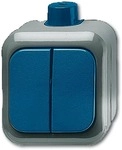 Busch-Jaeger 2601/5 WDI Wippschalter, Serienschaltung, Busch Duro 2000, IP66
