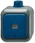 Busch-Jaeger 2601/2 WDI Wippschalter, 2-polig, Ausschalter, Busch Duro 2000, IP66