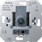 Gira Gl&uuml;hlampen-Dimm-Einsatz mit Druck-Wechselschalter (118100)