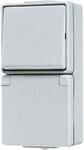 Jung 676W SCHUKO&reg; Steckdose 16 A 250 V mit Schalter Universal Aus-Wechsel 10 AX 250