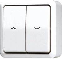 Jalousie-Wippschalter 10 AX 250 V, cremewei&szlig;, JUNG 639VA