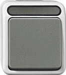 Merten MEG3116-8029 Aus/Wechselschalter, Aquastar, 1‑polig, 10 AX, AC 250 V,