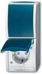 Busch-Jaeger 2601/6/20 EBW-53 Kombination SCHUKO&reg; Steckdose, mit Wippschalter,