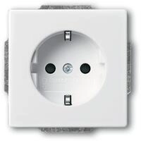 Busch-Jaeger 20 EUC-84 SCHUKO Steckdose Einsatz, solo, studiowei&szlig; (2CKA002011A3725)