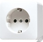 SCHUKO&reg; Steckdose 16 A 250 V , cremewei&szlig;, JUNG 321A