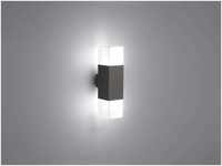 Trio Hudson LED Außen-Wandleuchte, 2x4W, 2x320lm, E14, anthrazit/weiß...