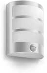 Philips myGarden Python IR LED Wandleuchte, 6W, 600lm, IP44, Edelstahl (915005197401)