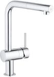 GROHE Minta Einhand-Sp&uuml;ltischbatterie, DN15, Hochdruck, L-Auslauf, schwenkbarer