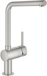 GROHE Minta Einhand-Sp&uuml;ltischbatterie, Hochdruck, L-Auslauf, supersteel (31375DC0)