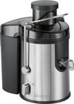 Clatronic AE 3666 Automatik-Entsafter, 400W, 3 Stufen, Tropfstopp, schwarz-inox