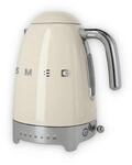 Smeg KLF04CREU 50s Style Wasserkocher, 2400W, 1,7 L, 7 Temperaturstufen, creme