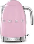 Smeg KLF04PKEU 50s Style Wasserkocher, 2400W, 1,7 L, 7 Temperaturstufen, cadillac