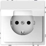 Merten SCHUKO Steckdose mit Klappdeckel, System Design, erh&ouml;hter BRS, Steckklemmen,