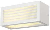 SLV BOX-L, Outdoor Wandleuchte, TC-(D,H,T,Q)SE, IP44, eckig, max. 18W, wei&szlig; (232491)