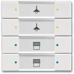 Busch-Jaeger 6127/02-84 Bedienelement, 4/8-fach Multifunktion/Farbkonzept, KNX