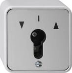 Schl&uuml;sselschalter 10 A 250 V~ f&uuml;r alle DIN-Profil-Halbzylinder Taster 1polig,