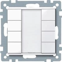 Merten Taster, System M, 4fach plus, aktivwei&szlig; gl&auml;nzend (617425)