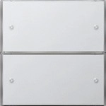 Gira 2032 112 Tastsensor 3 Komfort 2fach, System Fl&auml;chenschalter, Reinwei&szlig;