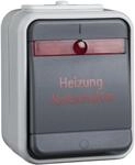 Elso 441229 Heizungsnotschalter 2-polig 10A, AquaTop Steckklemme, licht/basaltgrau