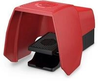 Bernstein F1-SU1Z UN Fu&szlig;schalter mit Schutzhaube, rot schwarz (6061800012)