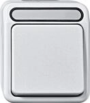 Merten MEG3116-8019 Aus/Wechselschalter, Aquastar, 1‑polig, 10 AX, AC 250 V,