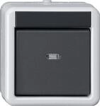Gira 515230 KNX Taster-Busankoppler WG AP 1fach mit Kontrollfenster und