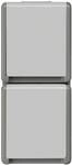 Siemens 5UB4723 DELTA fl&auml;che Schuko-Steckdose IP44 AP dgr/hgr 2-fach senkrecht