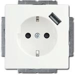 Busch-Jaeger 20 EUCBUSB-884 SCHUKO USB-Steckdose, future linear, Safety+, studiowei&szlig;