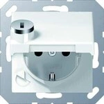 Jung AS 1520 BFKLSL WW Schuko-Steckdose 16A 250V, mit Klappdeckel und