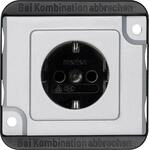 Merten MEG2300-7060 SCHUKO-Steckdose, Serie Panzer, erh&ouml;hter Ber&uuml;hrungsschutz,