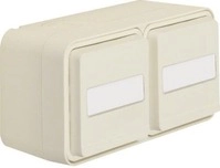 Berker 47753532 Steckdose SCHUKO, 2fach, waagerecht, mit Klappdeckel,