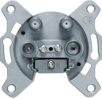 Berker 459410 Antennen-Steckdose 4Loch 2SAT, TV, FM, Einzeldose, Serie