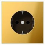 Jung GO1520KI SCHUKO Steckdose KI, Goldfarben