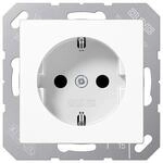 SCHUKO&reg; Steckdose 16 A 250 V ~ Kinderschutz bruchfest, Alpinwei&szlig;, A 500, Jung