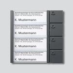 Siedle Vario TM 612-4 DG Tasten-Modul, dunkelgrau-glimmer (200038765-00)