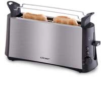 Cloer 3810 Langschlitz-Toaster f&uuml;r 2 Toastscheiben, 880 W, edelstahl