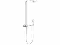 GROHE Rainshower System SmartControl Duo 360, Duschsystem mit Thermostat, moon white