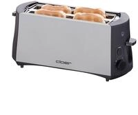 Cloer 3710 4-Scheiben-Toaster, 1380W, Temperatursensor, chrom