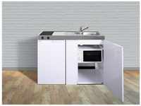 Stengel MKM 120 Miniküche, 120cm breit, ohne Kochfeld, Kühlschrank mit...