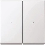 Merten MEG5220-0319 Wippen f&uuml;r Taster-Modul, System M, 2fach, polarwei&szlig; gl&auml;nzend