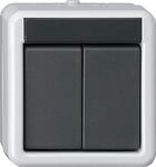 Gira 516230 KNX Taster-Busankoppler WG AP 2fach 2-Punkt-Bedienung