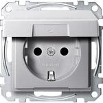 Merten MEG2310-0460 SCHUKO Steckdose mit Klappdeckel, System M, erh&ouml;hter
