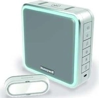 Honeywell Home DC915SGL Funk Gong-Set 200 m, 8-T&ouml;ne, 90dB, Lichtring, Silbergrau