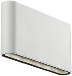 Nordlux Kinver Wandleuchte, LED, IP54, 350L, 8,5W, Aluminium, wei&szlig; (84181001)