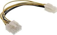 InLine Stromadapter intern, 4pol ATX1.3 Netzteil zu 8pol ATX2.0 Mainboard (26633)