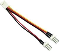 InLine L&uuml;fter Adapterkabel, 3pol Molex BU an 2x 3pol Molex ST (33433)
