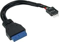 InLine USB 3.0 zu 2.0 Adapterk. int., USB 3.0 / USB 2.0 Pfostenanschluss, 0,15m